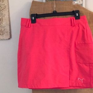 PUMA Skort New Condition coral color size 6
